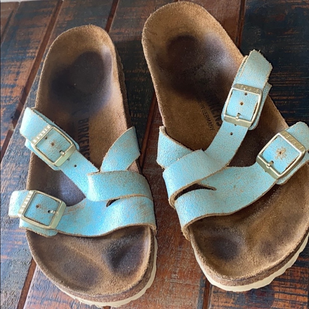 Birkenstock Women's Blue Sandals - Picture 6 of 12